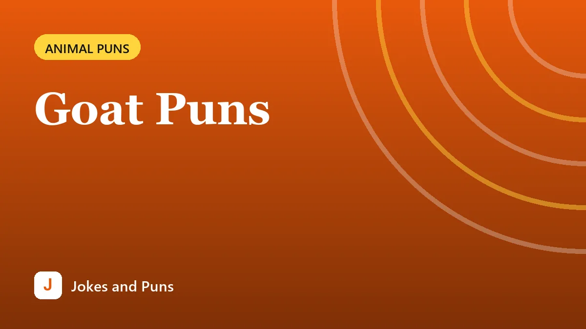 Goat Puns