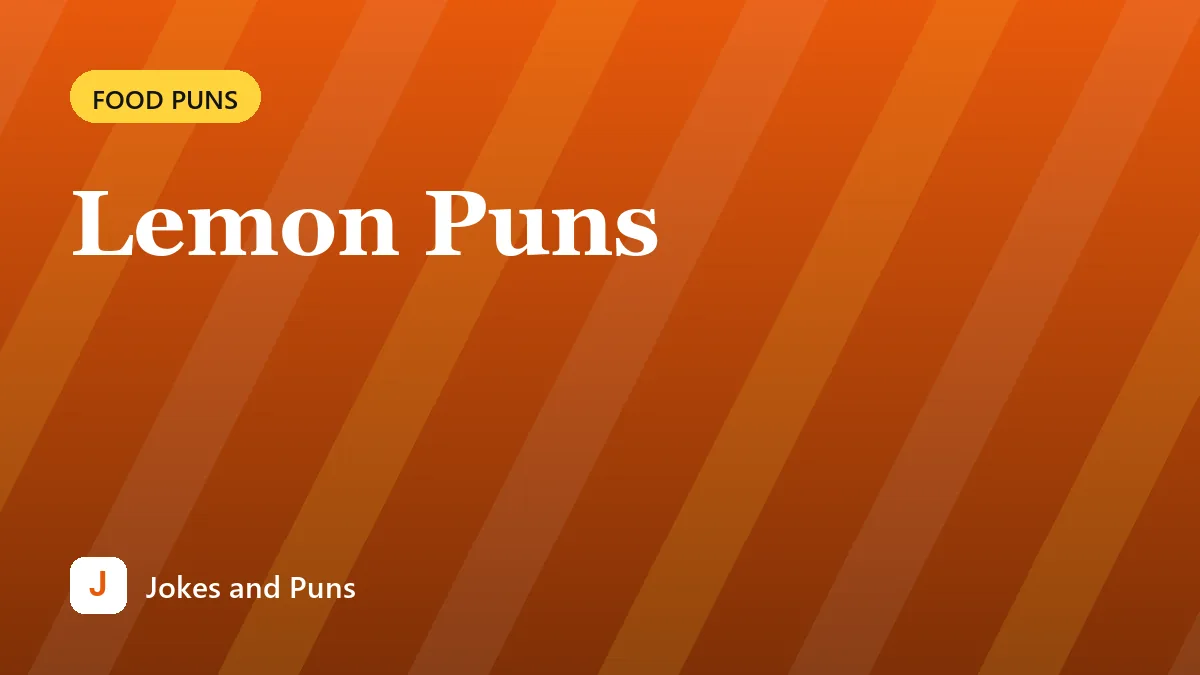 Lemon Puns