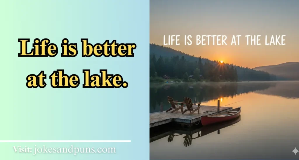 Funny Lake Jokes for Captions