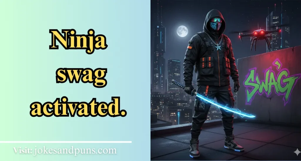 Funny Ninja Puns for Captions