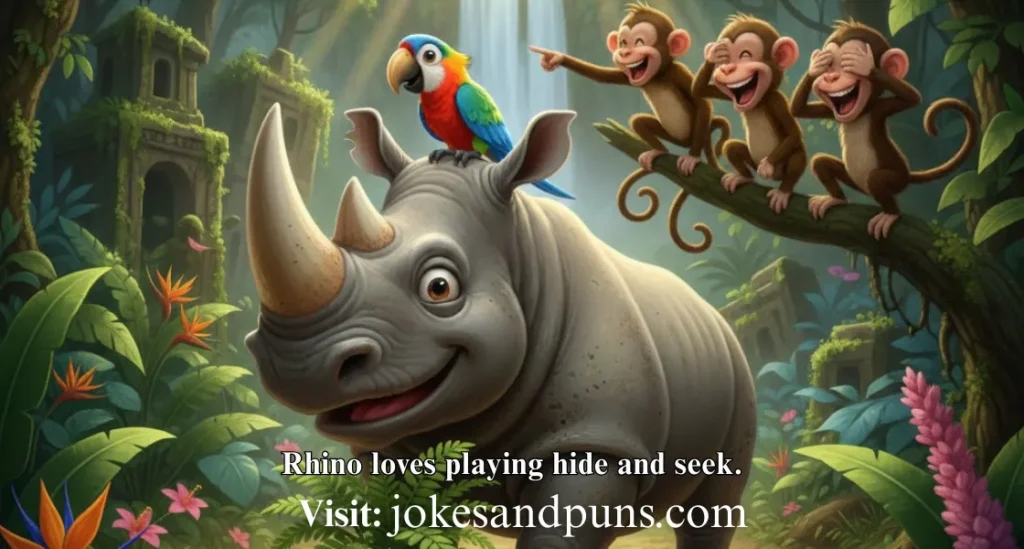 Funny Rhino Puns for Kids