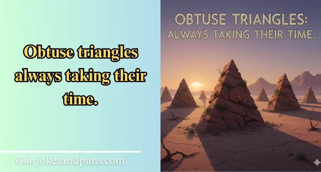 Triangle Puns and Jokes One Liners
